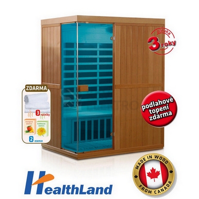 Obrázek produktu Infrasauna DeLuxe 3300 Carbon-BT HEALTHLAND 643300KC-BT 0