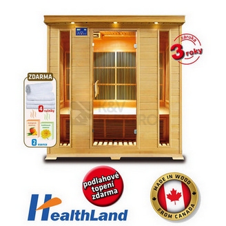 Obrázek produktu Infrasauna DeLuxe 4004 Carbon HEALTHLAND 644004KC 0