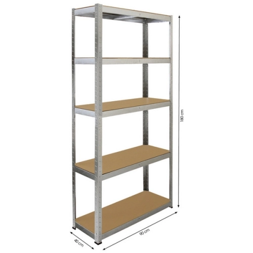 Regál kovový FIELDMANN FDR 1800 5polic 180x90x40mm 50003815 (obrázek 3)