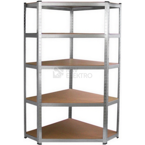 Rohový regál kovový FIELDMANN FDR 1840R 5polic 180x90x40mm 50003816