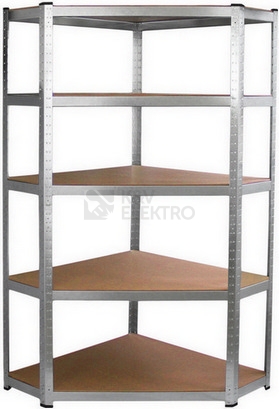 Obrázek produktu Rohový regál kovový FIELDMANN FDR 1840R 5polic 180x90x40mm 50003816 0