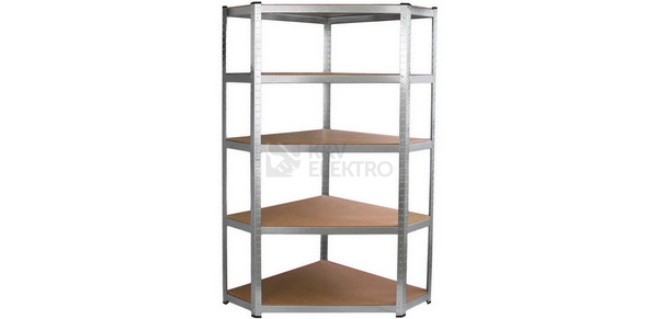 Obrázek produktu Rohový regál kovový FIELDMANN FDR 1840R 5polic 180x90x40mm 50003816 2