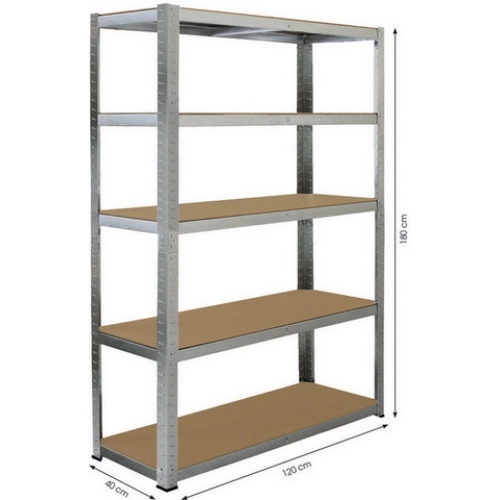 Kovový regál FIELDMANN FDR 1820 5polic 180x120x40mm 50004620 (obrázek 2)