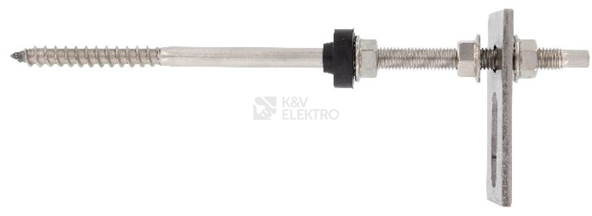 Obrázek produktu Nerezový kombišroub M10x200 + montážní díl + 3x matice s ozubením + EPDM podložka 0