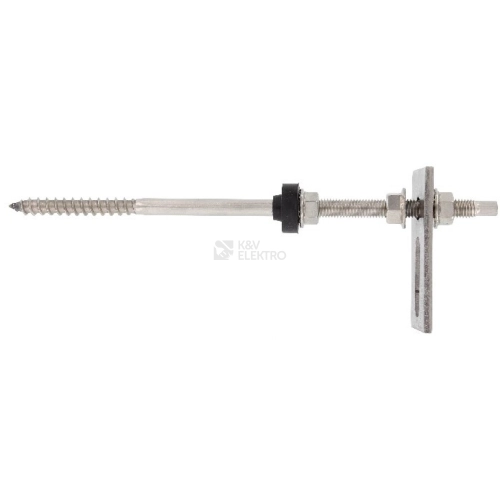 Nerezový kombišroub M10x250 + montážní díl + 3x matice s ozubením + EPDM podložka