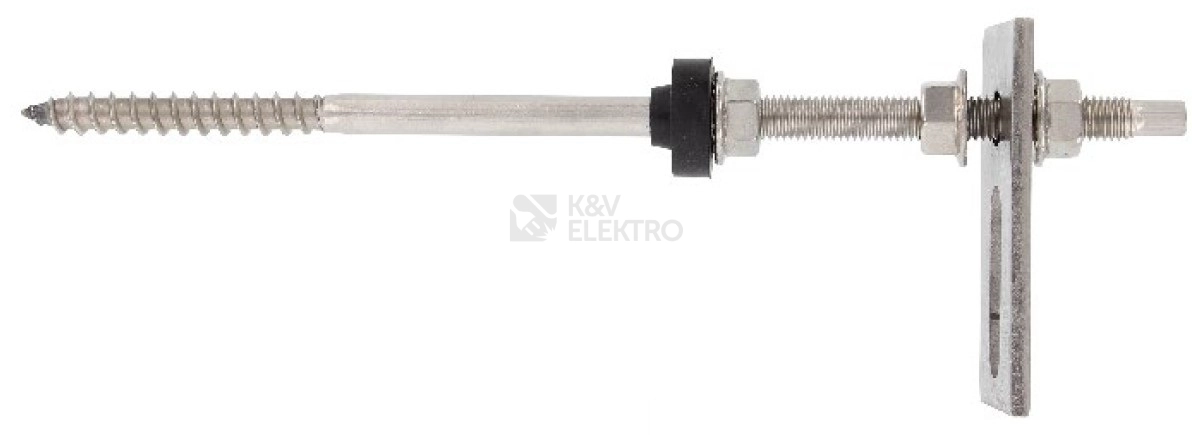 Obrázek produktu Nerezový kombišroub M10x250 + montážní díl + 3x matice s ozubením + EPDM podložka 0