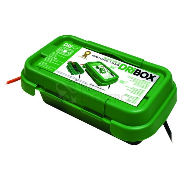 Obrázek produktu Krabice pro spojování prodlužovaček DriBox FL-1859-200G zelená 200mm IP55 0