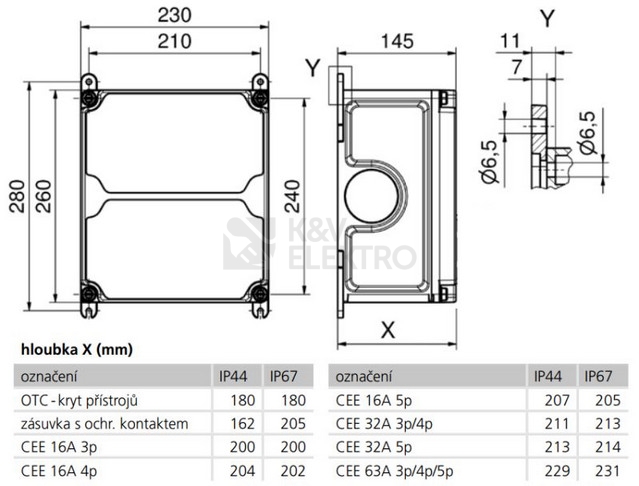 Obrázek produktu  Fotovoltaický rozvaděč jeden string N.G. FVE 51 6334 VB.01 1000V 16A IP67 4