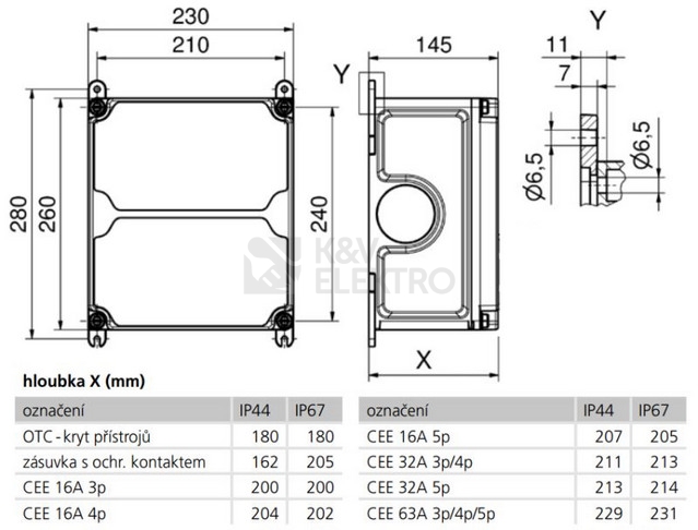 Obrázek produktu  Fotovoltaický rozvaděč jeden string N.G. FVE 51 6334 VB.01 1000V 16A IP67 4