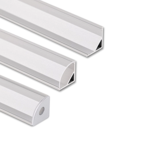 Rohový hliníkový profil McLED RS2 16x16mm s čirým difuzorem 1m ML-761.040.74.1