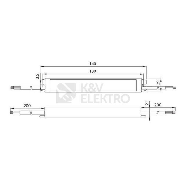 Obrázek produktu  LED napájecí zdroj McLED 24VDC 1A 24W ML-732.100.45.1
 3