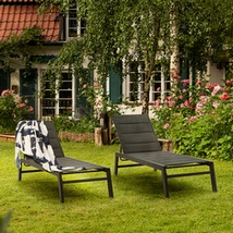 Obrázek produktu Lehátko Blumfeldt Renazzo Lounge 70/30 PVC/PE 6úrovní antracitové 10033363 1