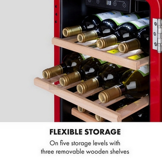 Obrázek produktu Vinotéka KLARSTEIN Vinetage 19 Uno 70l 4–22°C červená 10035571 6