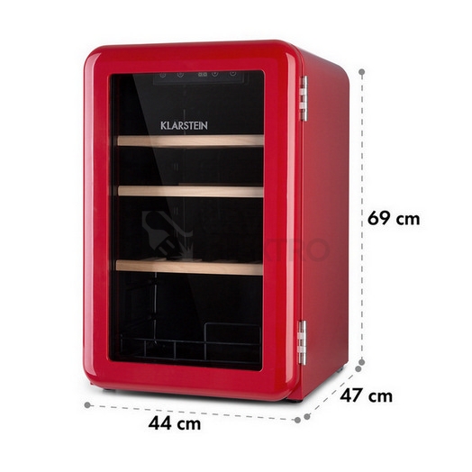 Obrázek produktu Vinotéka KLARSTEIN Vinetage 19 Uno 70l 4–22°C červená 10035571 7