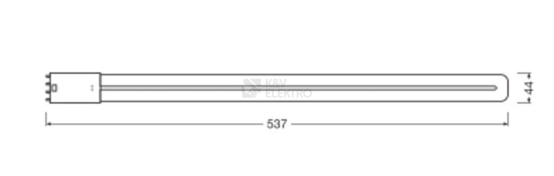 Obrázek produktu LED žárovka 2G11 (4piny) LEDVANCE DULUX L 25W (55W) neutrální bílá (4000K) 2