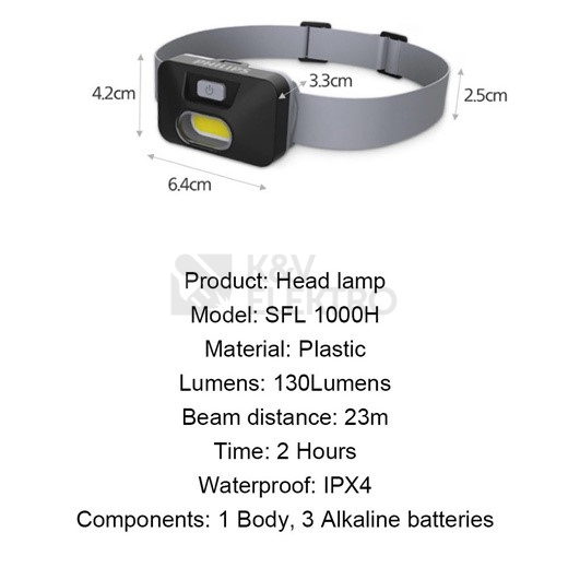 Obrázek produktu  Čelová LED svítilna Philips SFL1000H/10 1