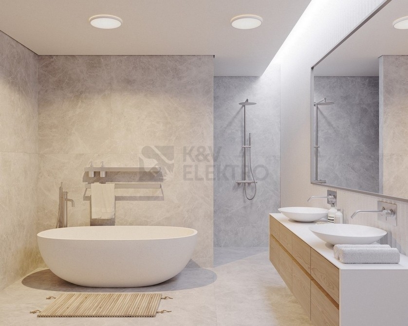 Obrázek produktu Stropní LED svítidlo NORDLUX Oja 29 chrom IP54 BATH 3000K/4000K 14,5W 2015026133 1