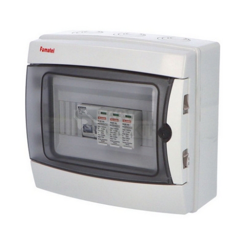 Kompletní DC nástěnná rozvodnice pro FVE Famatel fr003LOVATO IP65 1string fr39081-DC-0-1-1