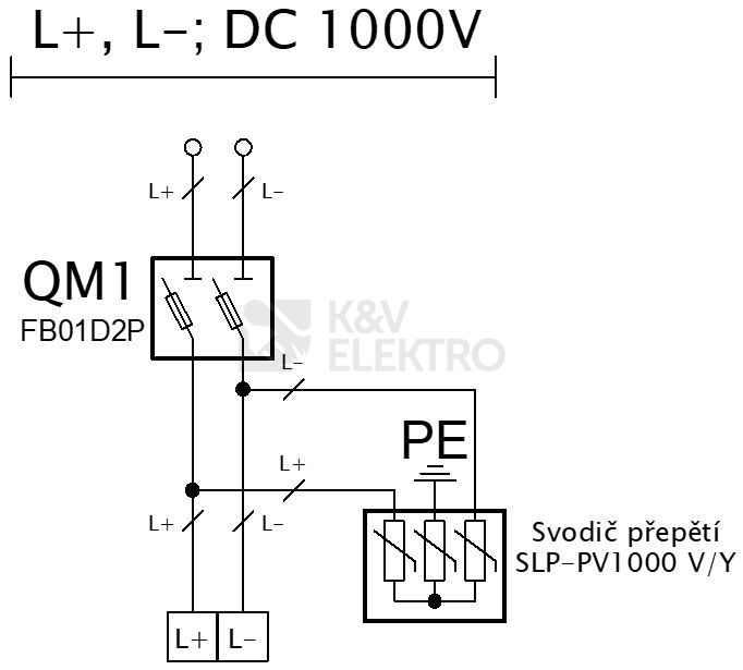 Obrázek produktu Kompletní DC nástěnná rozvodnice pro FVE Famatel fr004SALTEK IP65 1string fr39081-DC-0-1-1 2