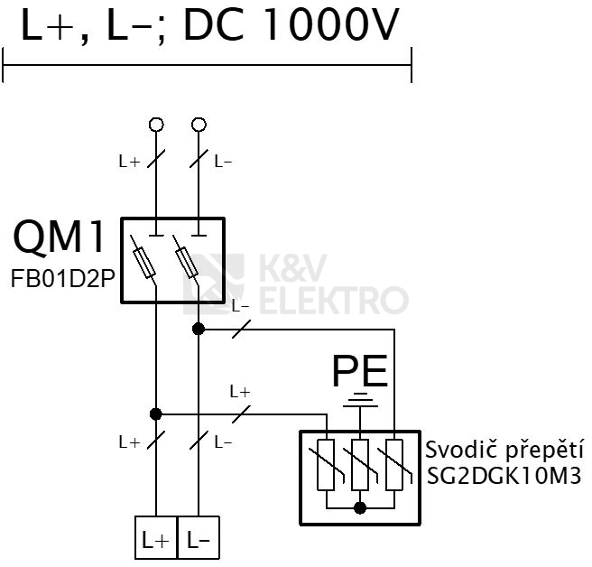 Obrázek produktu Kompletní DC nástěnná rozvodnice pro FVE Famatel fr004LOVATO IP65 1string fr39081-DC-0-1-1 2
