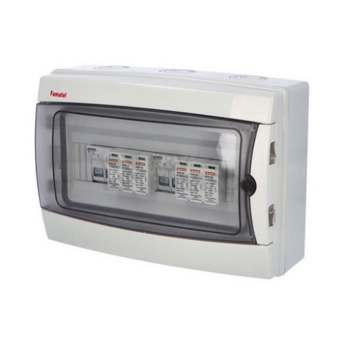 Kompletní DC nástěnná rozvodnice pro FVE Famatel fr012LOVATO IP65 2stringy fr39121-DC-0-2-2