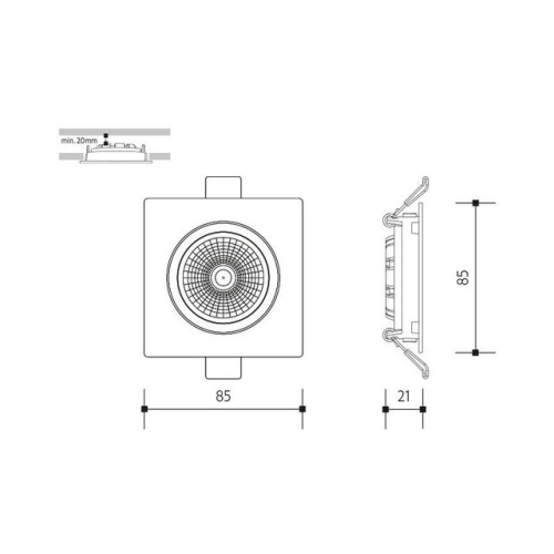Podhledové LED svítidlo Panlux VP COB 6W 4000K bílá PN14300049 (obrázek 10)