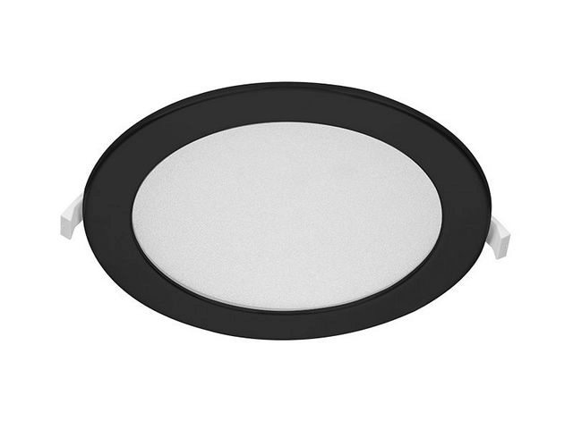 LED podhledové svítidlo Panlux DOWNLIGHT CCT ROUND IP44 18W černá PN22400011