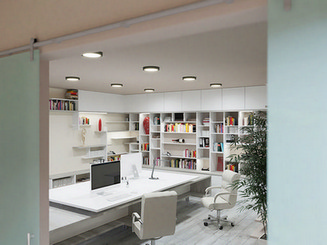 LED podhledové svítidlo Panlux DOWNLIGHT CCT ROUND IP44 24W černá PN22400012