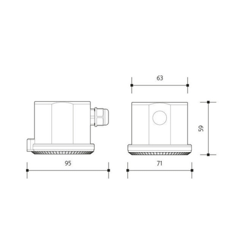 Pohybové čidlo Panlux RADAR SENSOR INDUSTRY PN71000021 pro vysoké stropy