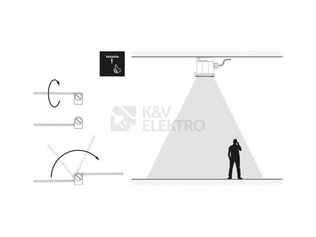 Obrázek produktu  Pohybové čidlo Panlux RADAR SENSOR INDUSTRY PN71000021 pro vysoké stropy 4