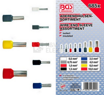 Obrázek produktu Dutinky kabelové 0,5-10,0mm2 BGS BS14120 0