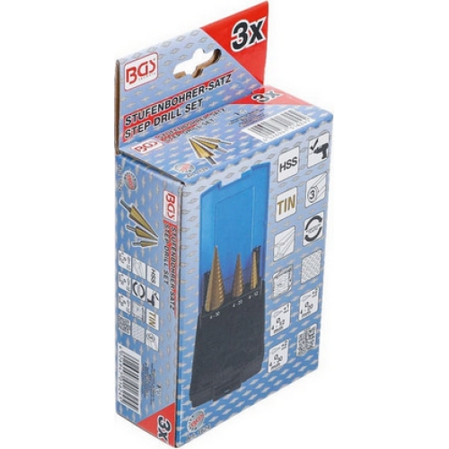 Vrtáky kónické HSS stupňovité BGS BS1624