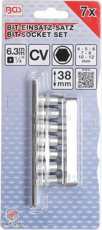 Obrázek produktu Hlavice zástrčné 1/4" inbus M4-M12 BGS BS2161 1