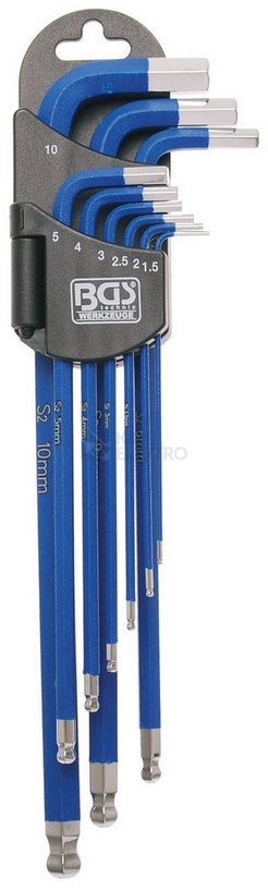 Obrázek produktu Klíče inbus s koulí a magnetem BGS BS35100 1