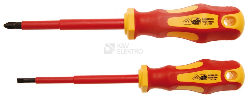 Obrázek produktu Šroubovák plochý 4mm křížový PH2 VDE BGS BS35812 0