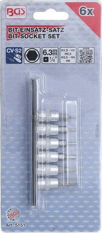 Obrázek produktu Hlavice zástrčné 1/4" inbus BGS BS5151 1