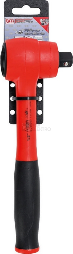 Obrázek produktu Přepínací ráčna VDE 12,5mm 1/2" BGS BS702 1