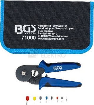Obrázek produktu Krimpovací kleště pro kabelové dutinky BGS BS71000 7