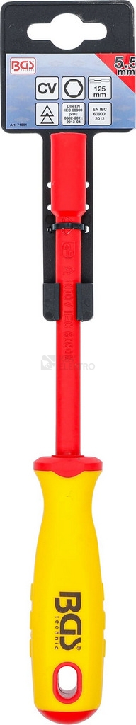 Obrázek produktu Šroubovák na nástrčné klíče VDE 5,5mm BGS BS71081 1