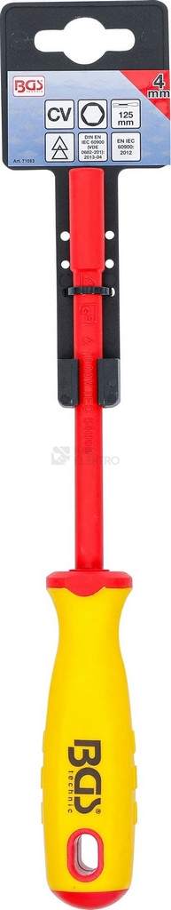 Obrázek produktu Šroubovák na nástrčné klíče VDE 4mm BGS BS71083 1