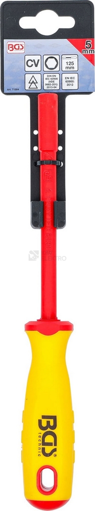 Obrázek produktu Šroubovák na nástrčné klíče VDE 5mm BGS BS71084 1