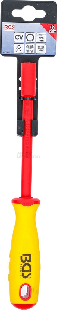 Obrázek produktu Šroubovák na nástrčné klíče VDE 6mm BGS BS71086 1