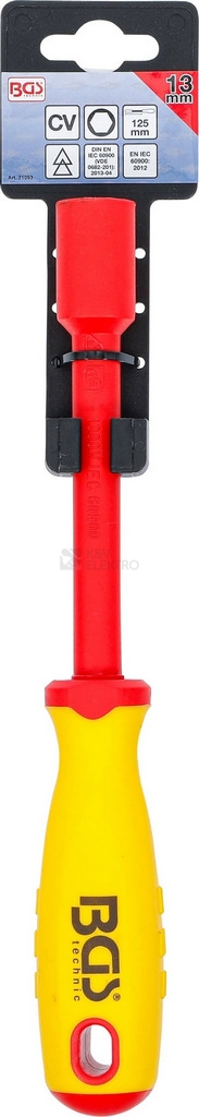 Obrázek produktu Šroubovák na nástrčné klíče VDE 13mm BGS BS71093 1