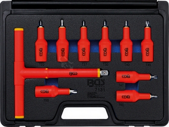 Obrázek produktu VDE sada nástrčných hlavic 1/2" T-profil BGS BS7131 0
