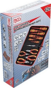 Obrázek produktu Sada kleští/šroubováků VDE 12dílná BGS BS7140 1