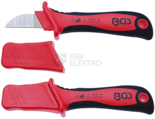 Obrázek produktu Nůž odizolační elektrikářský VDE BGS BS7965 0