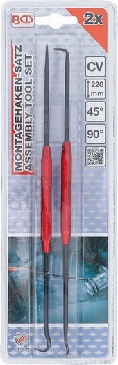 Obrázek produktu Háky montážní 2 díly délka 220mm BGS BS8015 2