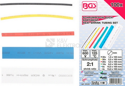 Obrázek produktu Bužírka smršťovací barevná BGS BS8123 0