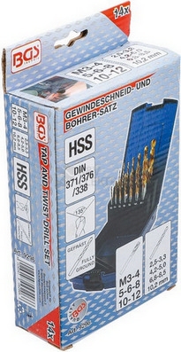 Obrázek produktu Sada vrtáků a závitníků BGS BS9296 2