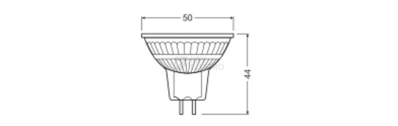 Obrázek produktu  LED žárovka GU5,3 MR16 LEDVANCE 3,8W (35W) teplá bílá (3000K), reflektor 12V 36° 2
